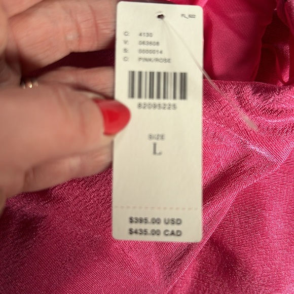 Anthropologie Misha ruched maxi gown . Size L.New w/ tags - Picture 11 of 11